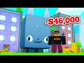 i SPENT $46,000 to HATCH UGLY TITANIC HUBERT in Pet Simulator X