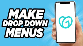 How To Make A Drop Down Menu On GoDaddy - EASY!