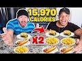 I Ate DOUBLE What My Friends Ate For 24 Hours (IMPOSSIBLE FOOD CHALLENGE) FT ITSYEBOI