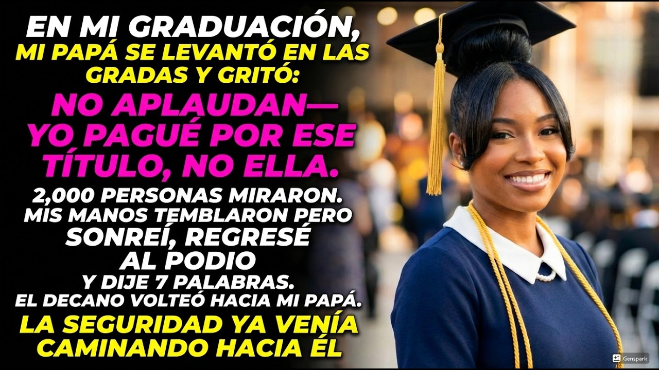 En Mi Graduación, Mi Padre Se Atribuyó Mi Título—Siete Palabras Enviaron Seguridad A Su Asiento