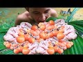 Primitive Technology: Cooking Duck Eggs in the Forest