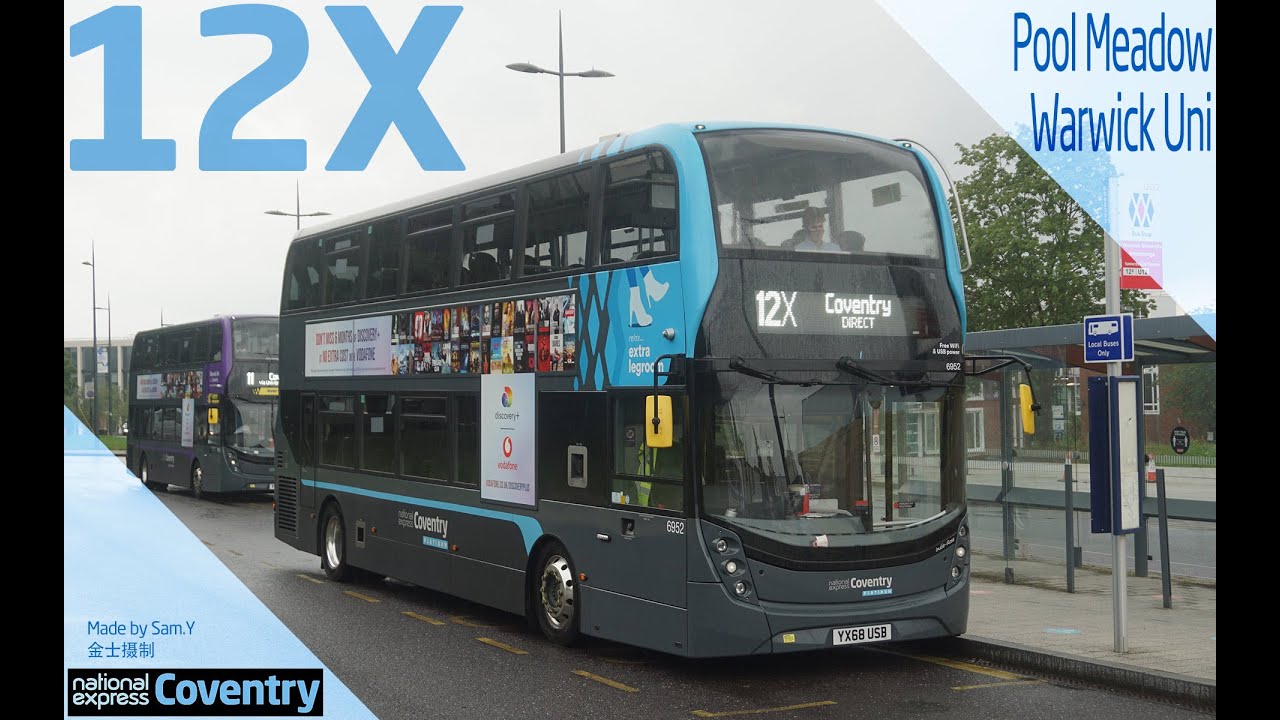 West Midlands Transport: Pool Meadow Bus Station 12X University of Warwick