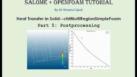 SALOME & OpenFOAM Tutorial: Heat Transfer Between Solids - Postprocessing