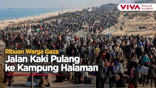 Download Lagu Disambut Kibaran Bendera Palestina, Ribuan Warga Kembali ke Gaza Utara MP3