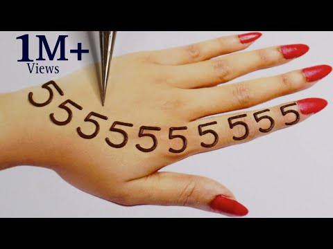 5 Beautiful Number Mehandi Designs|Latest Backhand Mehndi design| Simple Mehndi designs|Hennadesigns