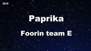 Karaoke♬ Paprika - Foorin team E 【No Guide Melody】 Instrumental Resimi