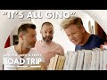 Ginos kitchen overflowing with his own cookbooks  gordon gino and freds road trip