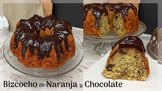 🍊BUNDT CAKE de NARANJA y CHOCOLATE 🍫| Bizcocho de Naranja y Chocolate | Orange Chocolate Bundt Cake