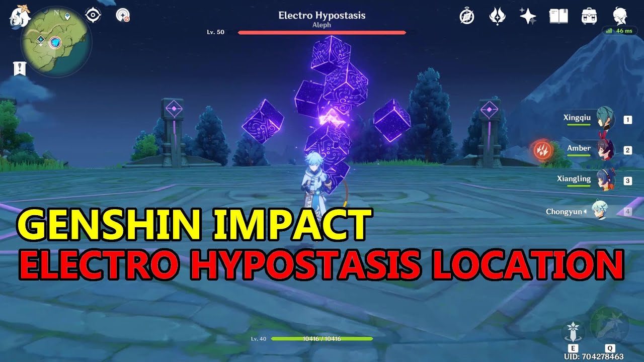 Genshin Impact Electro Hypostasis Elite Boss Location - YouTube