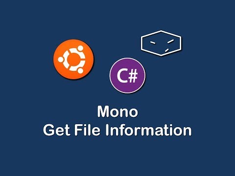 mono c# get file information