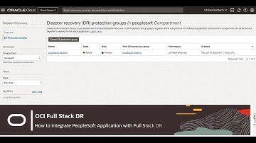 Automate recovery for single instance Oracle PeopleSoft (video 2)