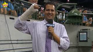 'Holy crap, holy crap!' David Vassegh crashes at bottom of Brewers' slide, breaking wrist, ribs