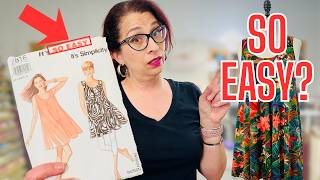 I tried sewing an EASY knit dress-- here's what happened