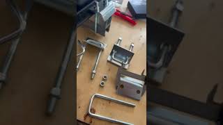 Long U Bolt Beam Clamps for Back to Back Strut Channel. #hardware #pipesupport #metalframing #hvac