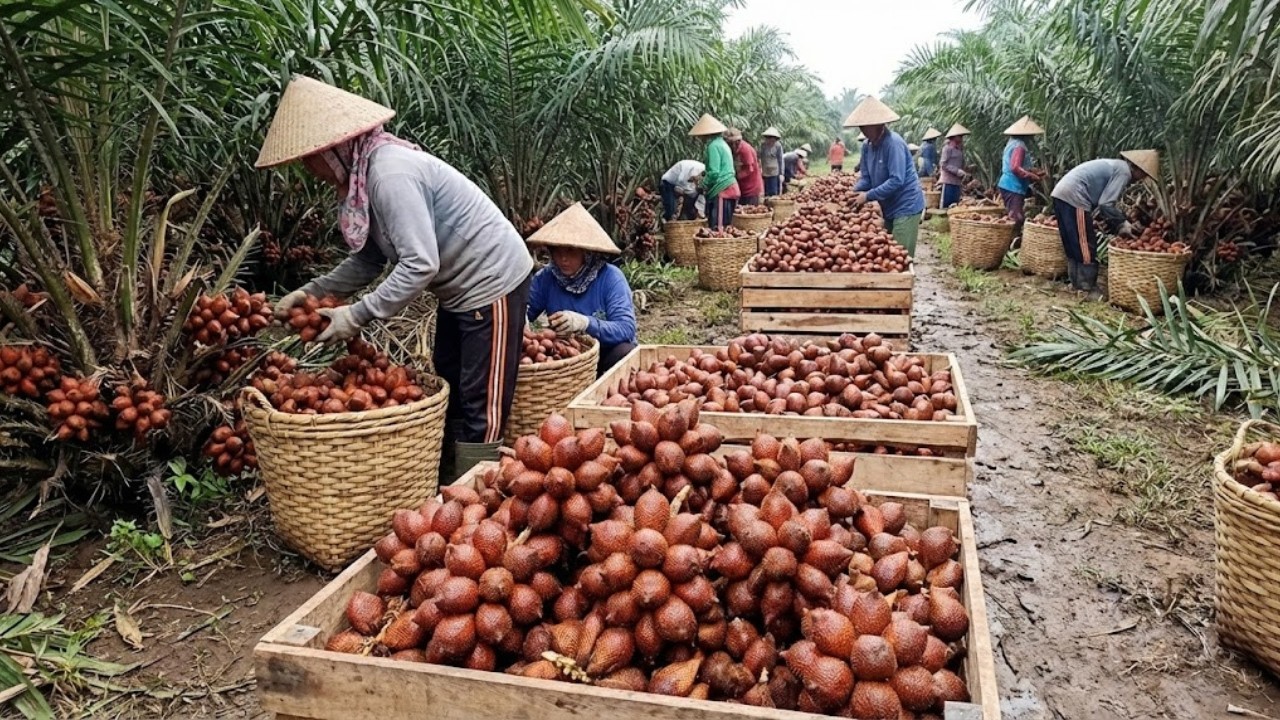 Mega Snake Fruit Farm Documentary | From Wild Jungle Land to Massive Salacca Zalacca Harvest