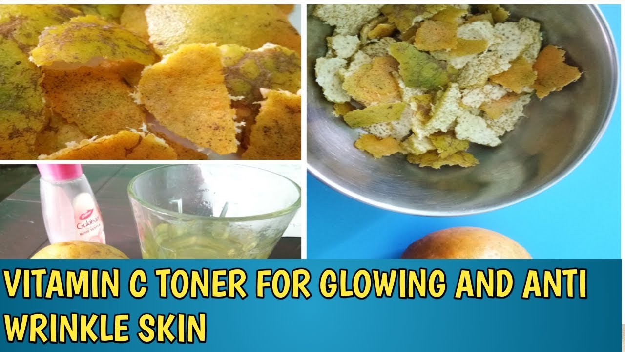 DIY VITAMIN C TONER FOR GLOWING SKIN// ORANGE PEEL TONER// PIMPLE FREE