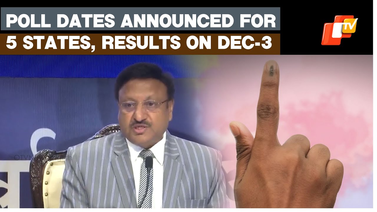Election Time! ECI Announces Poll Dates For 5 States, Results On ...