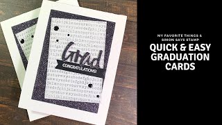 Easy Graduation Cards | Simon Says Stamp & My Favorite Things