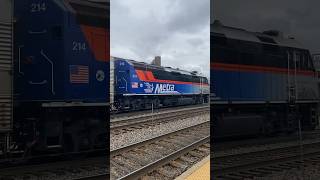 Metra 214, Operation LifeSaver Unit Pushes Train Out of La Grange￼ Illinois