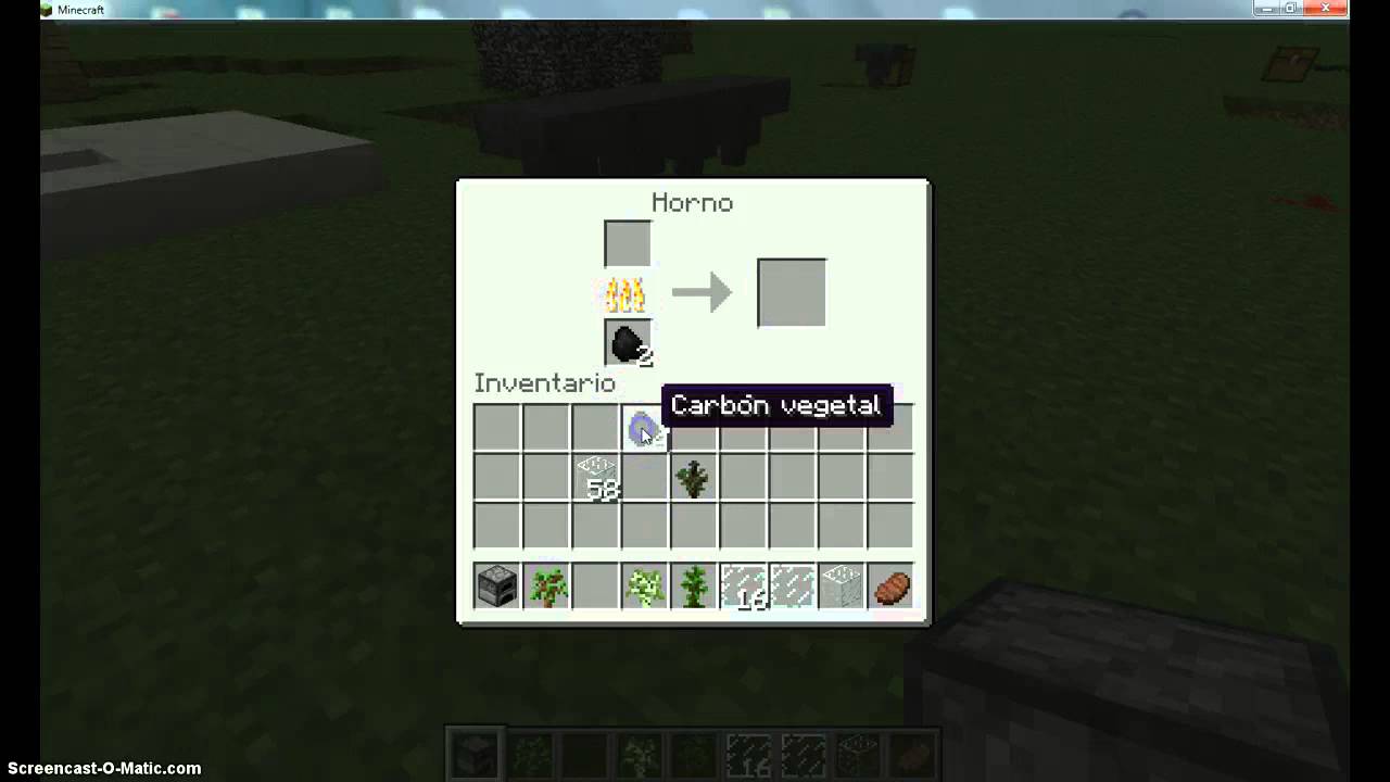 Como Conseguir Carbon Vegetal En Minecraft
