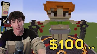 My Viewers Competed in a Minecraft Building Competition for $100...