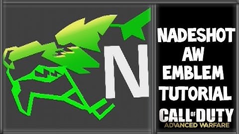 Advanced Warfare NaDeSHoT Logo Emblem Tutorial AW @OpTic_NaDeSHoT