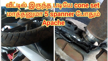 How to change cone set tvs Apache bike