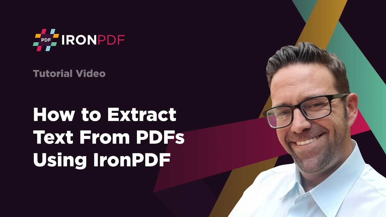 How To Extract Data From A Pdf In C# | Ironpdf