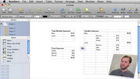 Using Multiple Tables In iWork Numbers (MacMost Now 258)