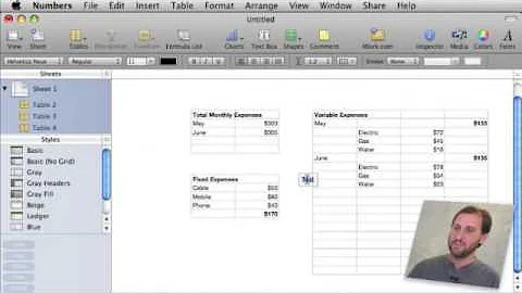 Using Multiple Tables In iWork Numbers (MacMost Now 258)