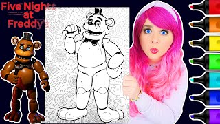 Coloring Freddy Fazbear Five Nights at Freddy's Coloring Page | Ohuhu Art Markers screenshot 4