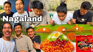 Halat khrab Ho Gaya Hai, 🥵🥵|| Spicy Korean noodles Ka competition || Nagaland Wokha 🤗