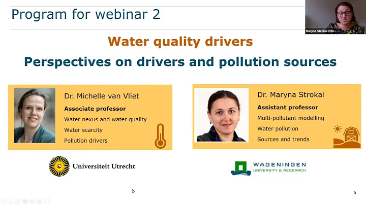 Michelle v. Vliet, Maryna Strokal: Water Quality D...