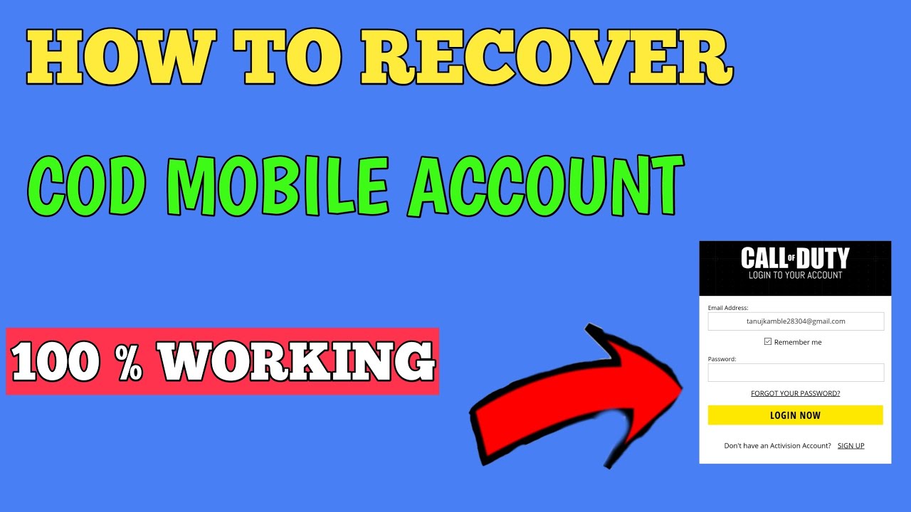 💾 How to recover Call of Duty Mobile account