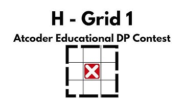 H - Grid 1 | Atcoder Educational DP Contest