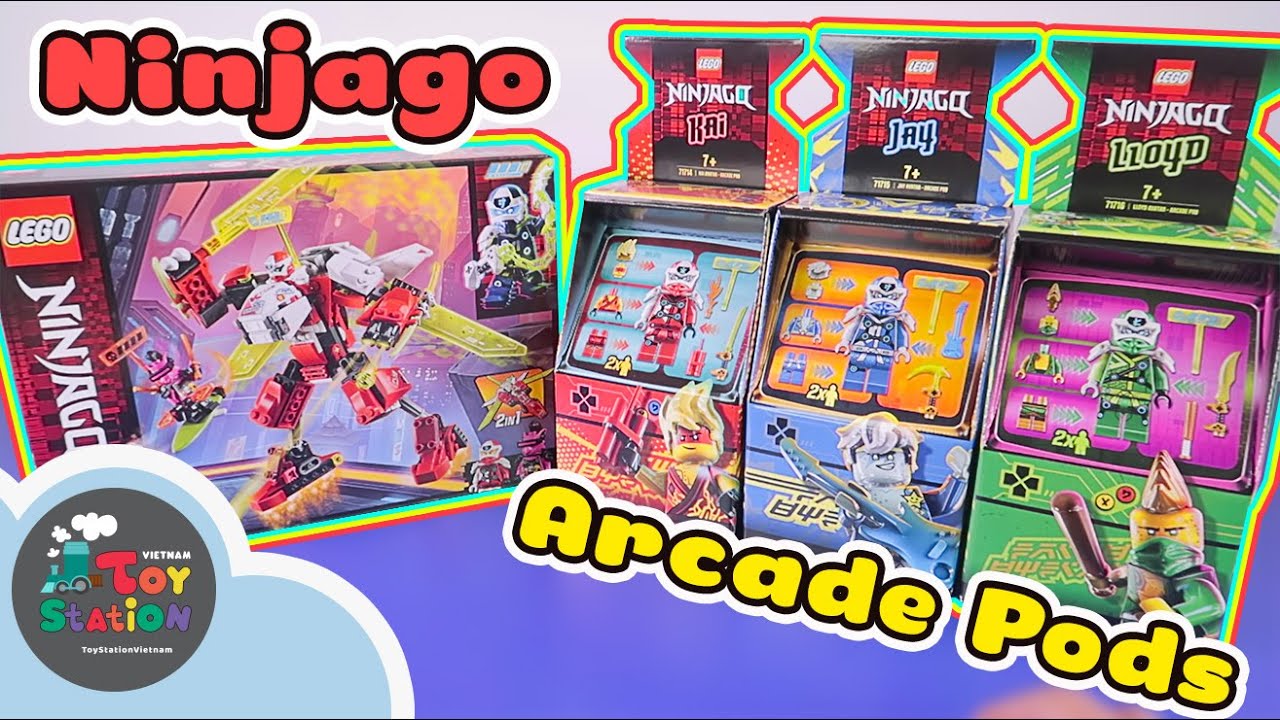 Những Chiếc Máy Game Arcade Pod Từ Lego Ninjago Season Mới Toystation 468 -  Youtube