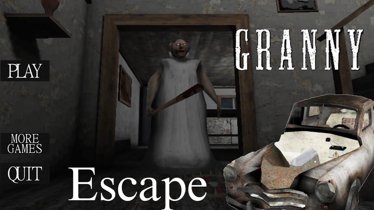 HORROR GRANNY HOUSE CAR ESCAPE || GRANNY CHAPTER ONE 1️⃣ || HORROR GAME 
