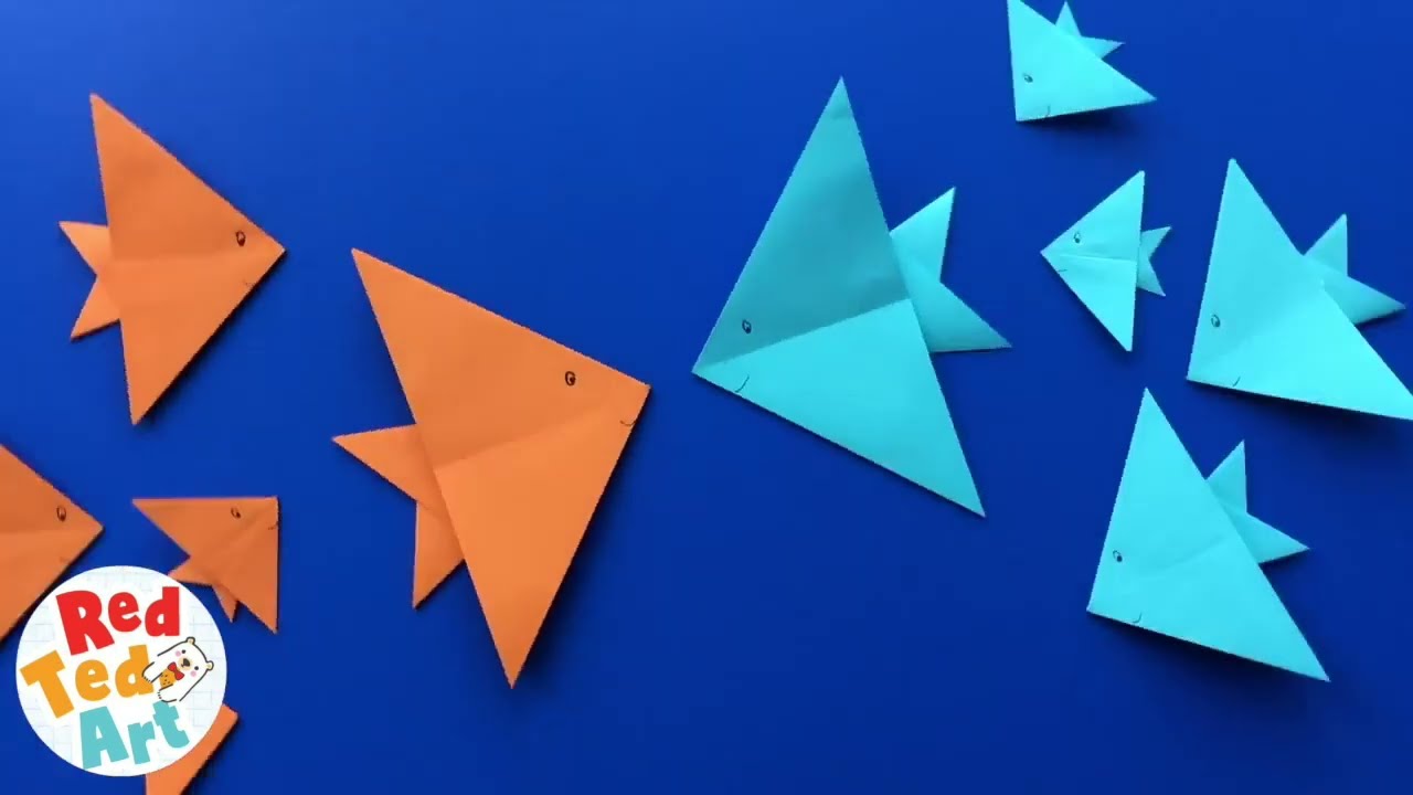 Play: A gentle step-by-step paper origami fish tutorial