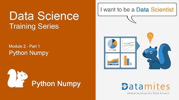 Data Science Tutorials - Module 2- Part 1 - Python Numpy for Data Science -