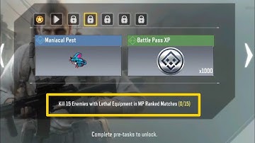 Kill 15 enemies with lethal Equipment in mp ranked matches