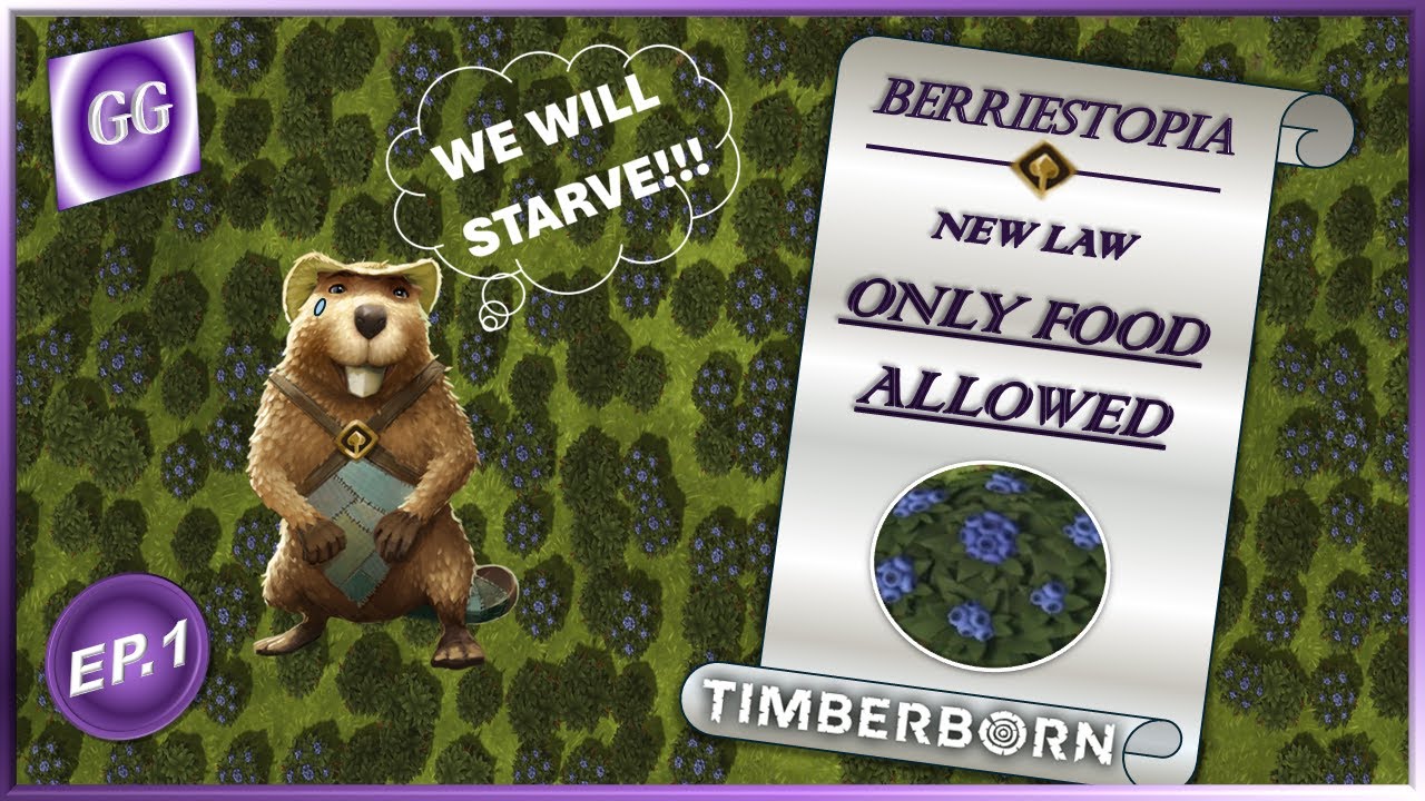 ONLY FOOD ALLOWED…BERRIES | Challenge | Timberborn | BERRIESTOPIA | Ep.1 | Update 7