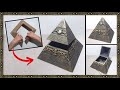 Idéia de CAIXA em forma de PIRÂMIDE / DIY arte egípcia