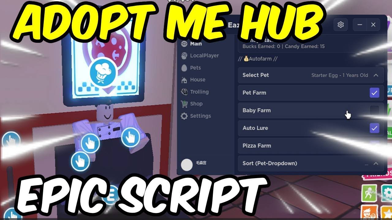 🍬 Roblox Adopt Me Script 🍬 (Autofarm, Trolling and Get Pets) - YouTube