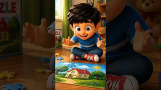 Puzzle Game Cartoon 🧩 | Kids Learning Fun 😍 | Cartoon World Ukhan