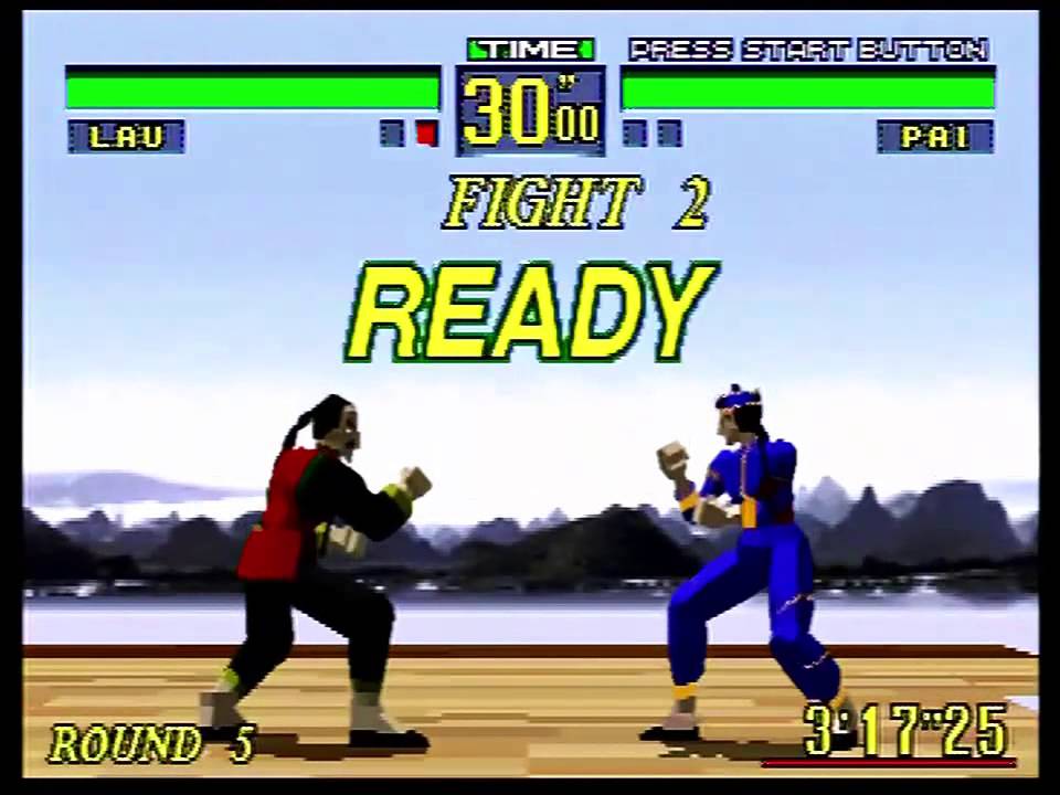 Virtua Fighter (Sega Saturn) Arcade as Lau - YouTube