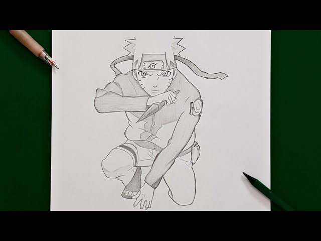 Here's my 3D Naruto drawing. Following are the steps for drawing ithope  you enjoy it..