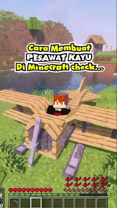 Ini video cara membuat Pesawat di Minecraft #shorts #minecraft