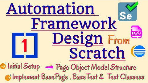 Session 1 - Java Selenium Framework - Initial Setup | Designing Basic Page Object Model Structure