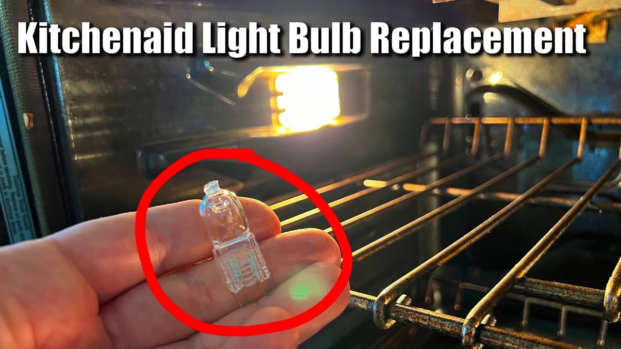 How to change a Kitchenaid Oven light bulb in 1 minute 