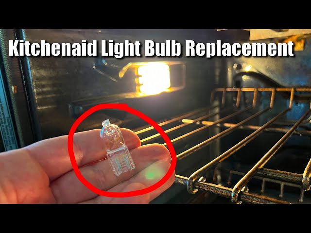 How to change a Kitchenaid Oven light bulb in 1 minute 
